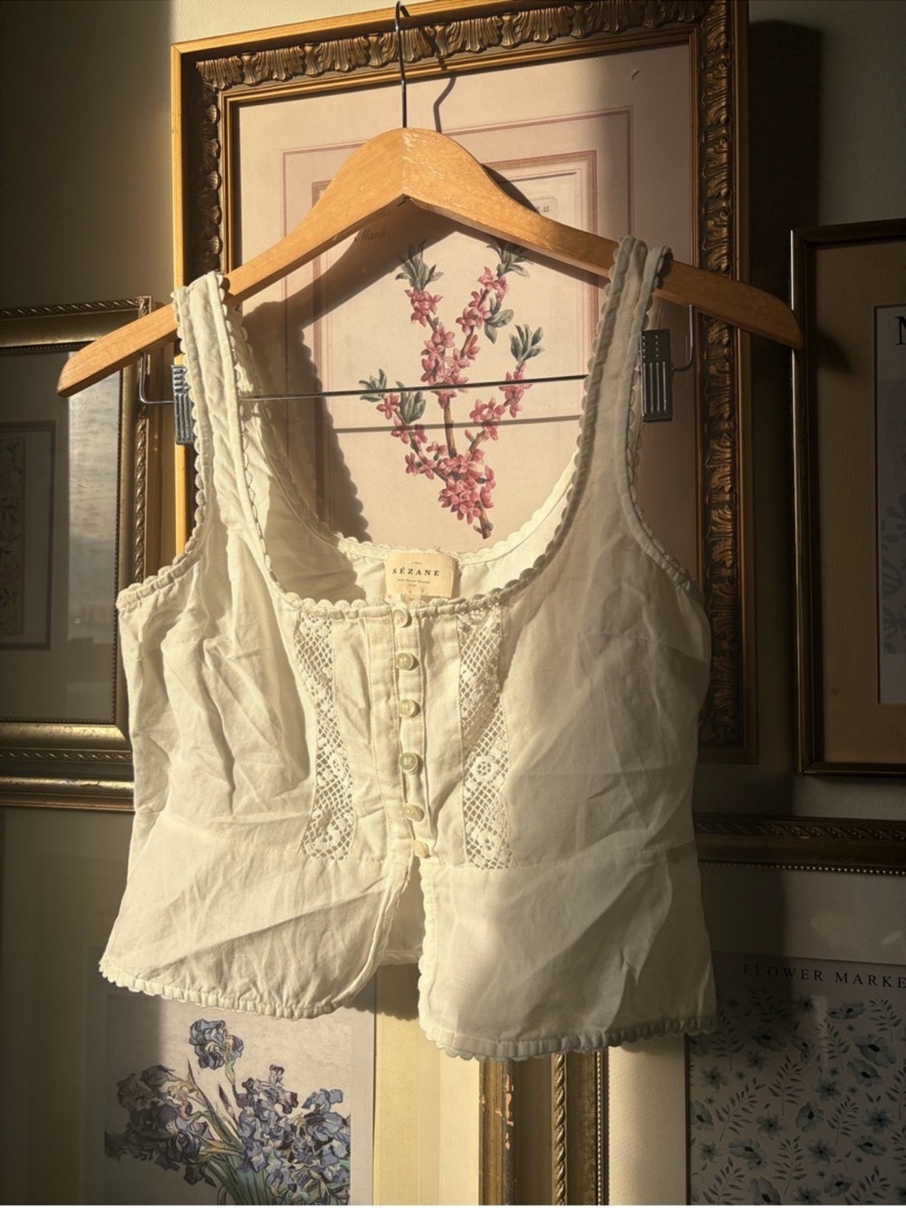 Sezane Lupe Blouse in Ivory 36/4 - Picture 5 of 8
